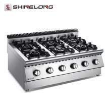 Mesa Top x Série Cozinha Gas Range 6 Burner With Cabinet